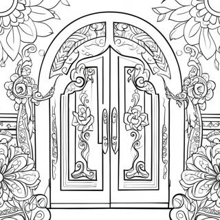 Mystical Seek Doors Coloring Page 18206-15259