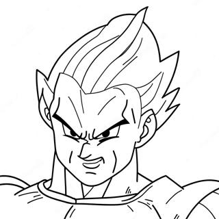 Super Saiyan Vegeta In Battle Coloring Page 18226-15273