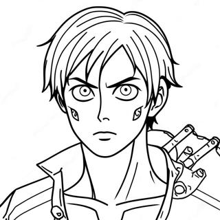 Eren Yeager Transforming Coloring Page 1822-1501