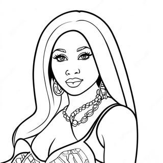 Nicki Minaj Coloring Page 18255-15295