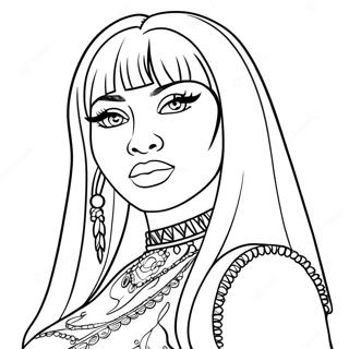 Nicki Minaj Coloring Page 18255-15296