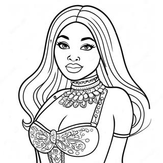 Nicki Minaj Coloring Pages