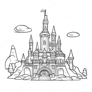 Colorful Legoland Castle Coloring Page 18266-15305