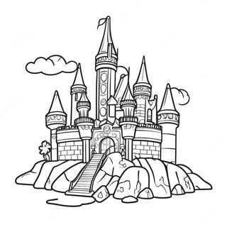 Colorful Legoland Castle Coloring Page 18266-15306