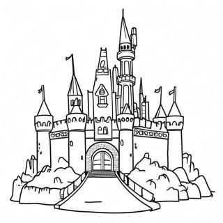 Colorful Legoland Castle Coloring Page 18266-15308