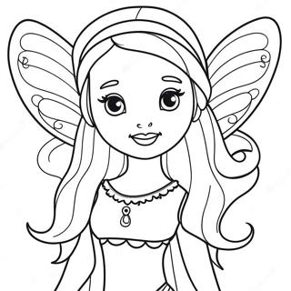 Barbie Fairy Coloring Pages