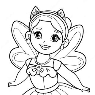 Barbie Fairy Coloring Page 18275-15311