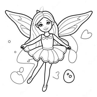 Barbie Fairy Coloring Pages