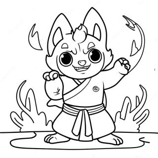 Sukuna With Cursed Energy Coloring Page 18306-15337