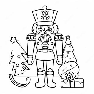 Festive Nutcracker Soldier Coloring Page 1832-1509