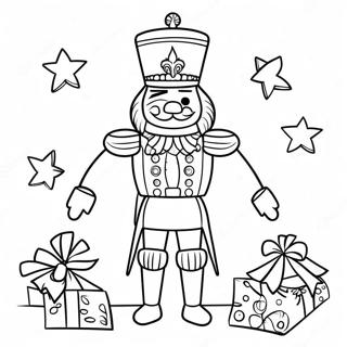 Festive Nutcracker Soldier Coloring Page 1832-1510