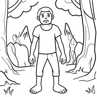 Herobrine Coloring Pages