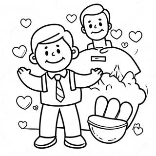 Preschool Father S Day Coloring Page 18385-15399