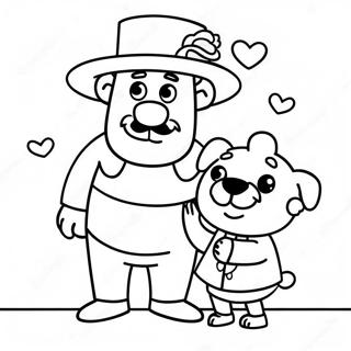 Cute Father S Day Coloring Page For Kids 18386-15403