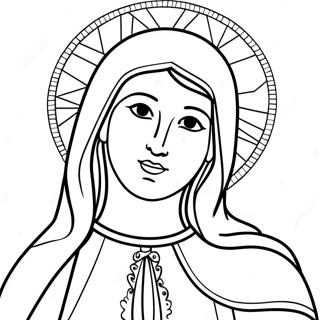 Virgin Mary Coloring Pages