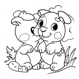 Cute Baby Animals Coloring Page 18406-15419