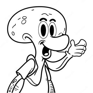 Squidward Coloring Pages