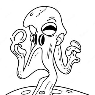 Squidward Coloring Page 1841-1514