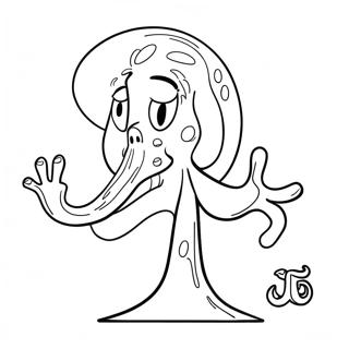 Squidward Coloring Page 1841-1515