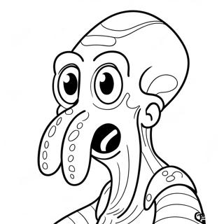 Squidward Coloring Page 1841-1516