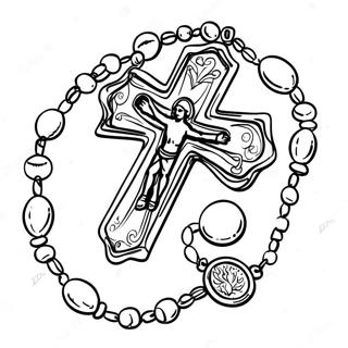 Rosary Coloring Pages