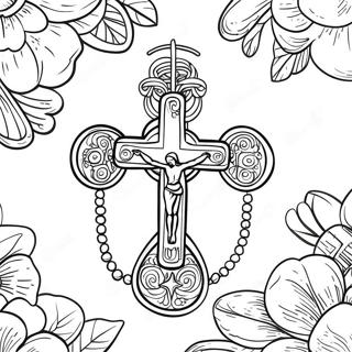 Rosary Coloring Page 18475-15470