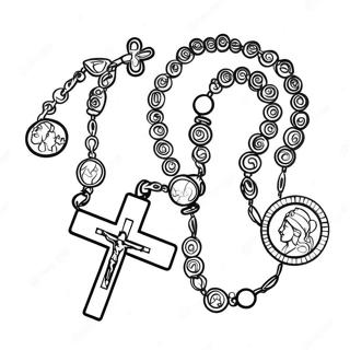 Rosary Coloring Page 18475-15472