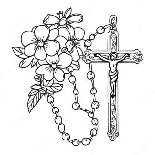 Rosary Coloring Pages