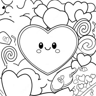 Candy Heart Coloring Page 18505-15495