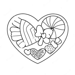 Candy Heart Coloring Page 18505-15496