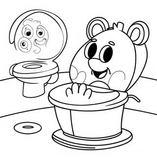 Potty Training Fun Coloring Page 18515-15502