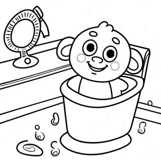 Potty Training Fun Coloring Page 18515-15503