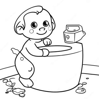 Potty Training Fun Coloring Page 18515-15504