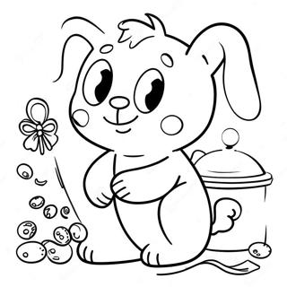 Cute Potty Training Characters Coloring Page 18516-15505