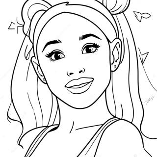 Ariana Grande Coloring Page 1851-1522