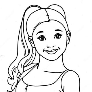 Ariana Grande Coloring Page 1851-1523