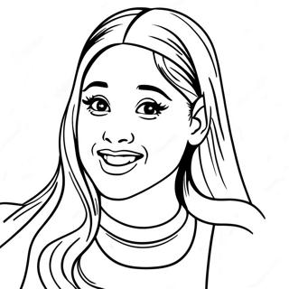 Ariana Grande Coloring Page 1851-1524