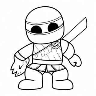 Ninja Roblox Coloring Page 18535-15519