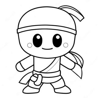 Roblox Ninja In Action Coloring Page 18536-15522