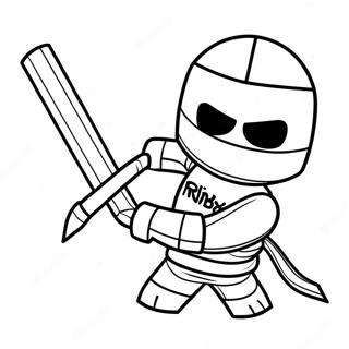 Ninja Roblox Coloring Pages