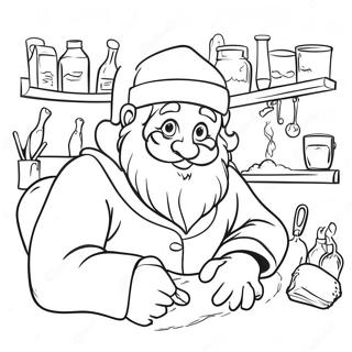 Santa's Workshop Coloring Pages