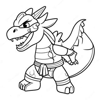 Ninjago Dragon Master Coloring Page 18556-15539