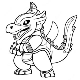 Dragon Ninjago Coloring Pages