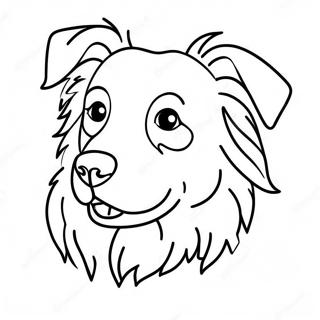 Australian Shepherd Coloring Page 18575-15552