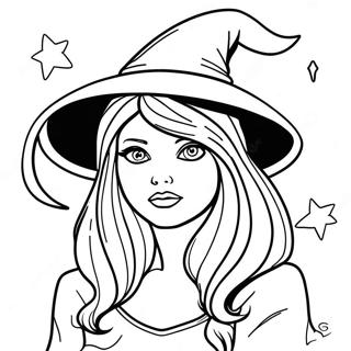 Witchy Coloring Page 1861-1530