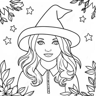 Witchy Coloring Page 1861-1532