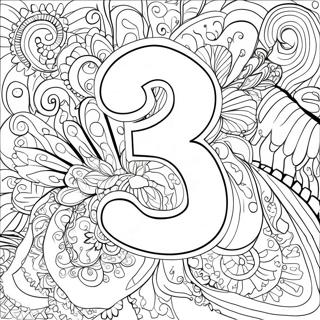 Number 3 Coloring Page 18625-15590