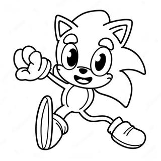 Sonic Silver Running Fast Coloring Page 18636-15602