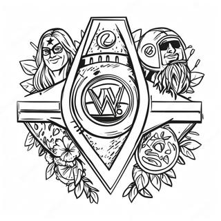 Wwe Championship Celebration Coloring Page 18686-15643