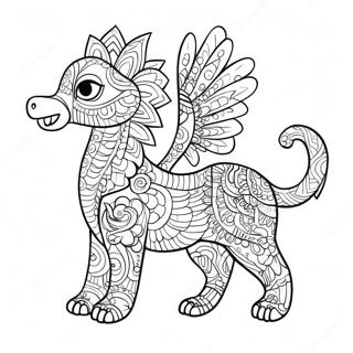 Alebrijes Coloring Page 18695-15647